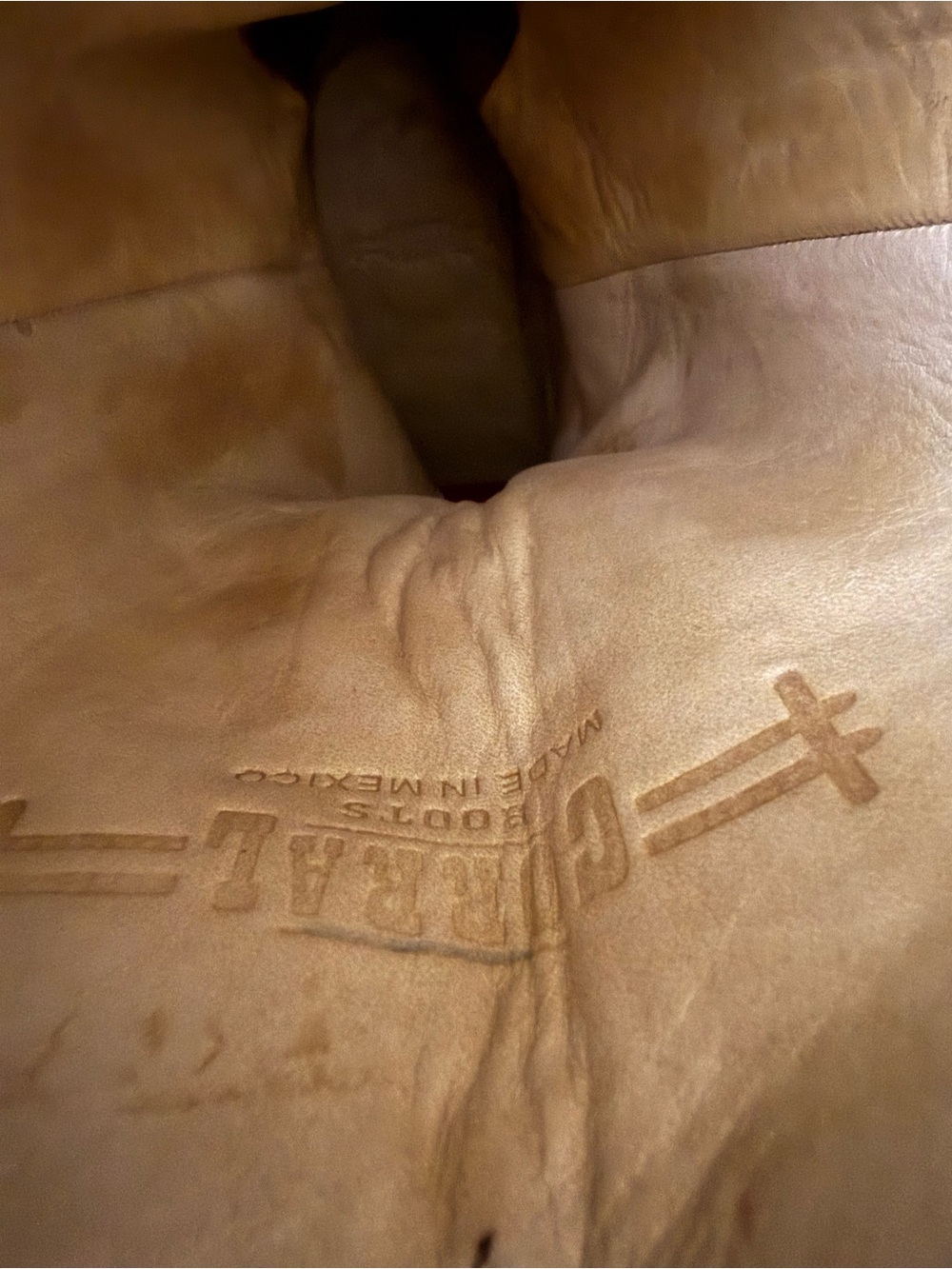 Corral Brown Leather Cowboy Boots with Blue & Yellow Embroidery and Silver - Picture 9 of 9